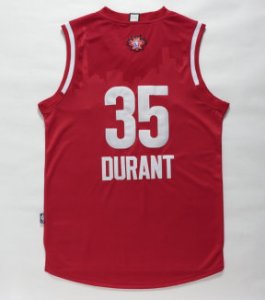 Maillot De Basket All Star 2016 NBA Western Kevin Durant 35 Rouge